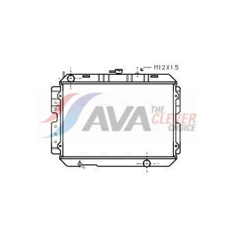 Radiateur, refroidissement du moteur AVA QUALITY COOLING MZ2026