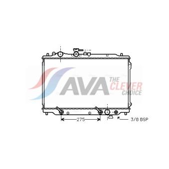 Radiateur, refroidissement du moteur AVA QUALITY COOLING MZ2051