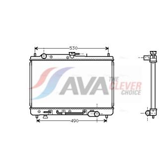 Radiateur, refroidissement du moteur AVA QUALITY COOLING OEM B61L15200C
