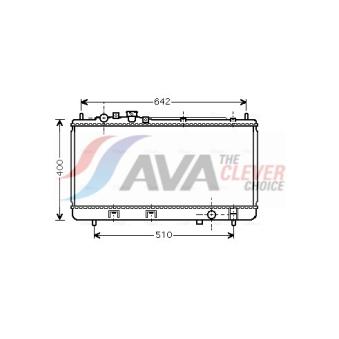 Radiateur, refroidissement du moteur AVA QUALITY COOLING MZ2176