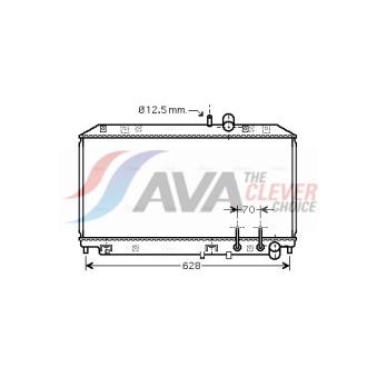 Radiateur, refroidissement du moteur AVA QUALITY COOLING MZ2177