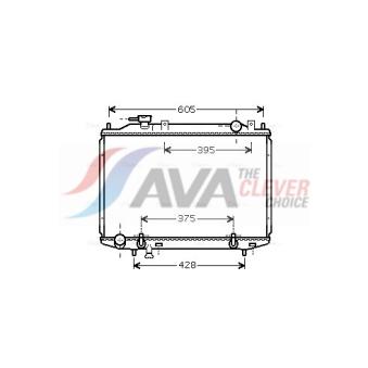 Radiateur, refroidissement du moteur AVA QUALITY COOLING MZ2203