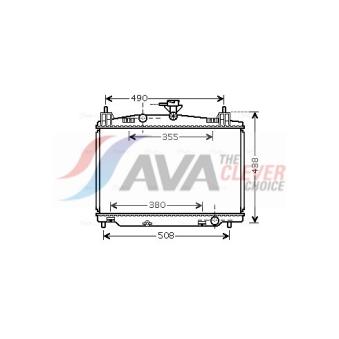 Radiateur, refroidissement du moteur AVA QUALITY COOLING MZ2213