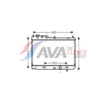 Radiateur, refroidissement du moteur AVA QUALITY COOLING MZ2214