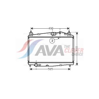 Radiateur, refroidissement du moteur AVA QUALITY COOLING MZ2229