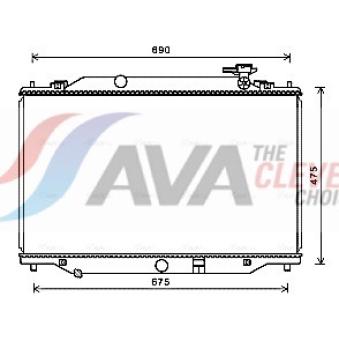 Radiateur, refroidissement du moteur AVA QUALITY COOLING MZ2270