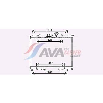 Radiateur, refroidissement du moteur AVA QUALITY COOLING MZ2286 Radiateur, refroidissement du moteur AVA QUALITY COOLING MZ2286
