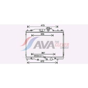 Radiateur, refroidissement du moteur AVA QUALITY COOLING MZ2291