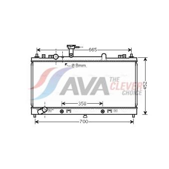 Radiateur, refroidissement du moteur AVA QUALITY COOLING MZA2230
