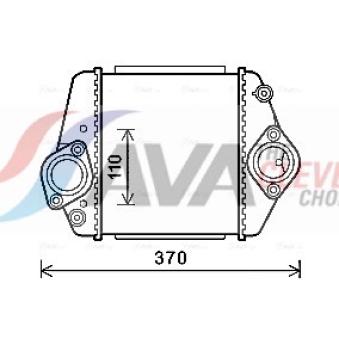 Intercooler, échangeur AVA QUALITY COOLING MZA4275