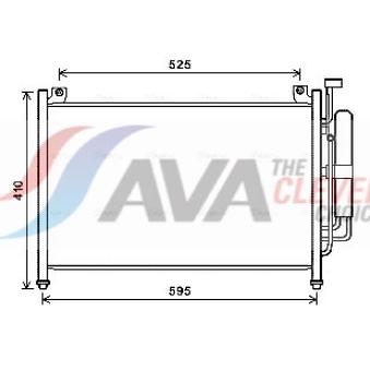 Condenseur, climatisation AVA QUALITY COOLING MZA5236D