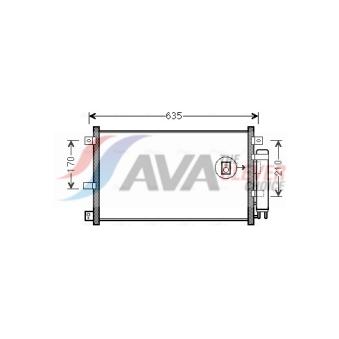 Condenseur, climatisation AVA QUALITY COOLING MZA5238D