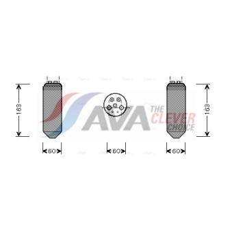 Filtre déshydratant, climatisation AVA QUALITY COOLING MZD036
