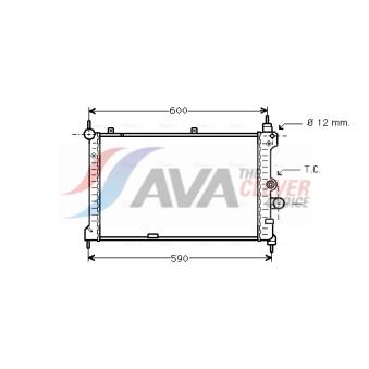 Radiateur, refroidissement du moteur AVA QUALITY COOLING OEM 1300103