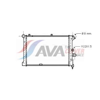 Radiateur, refroidissement du moteur AVA QUALITY COOLING OL2168