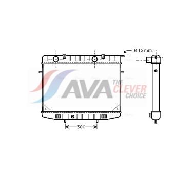 Radiateur, refroidissement du moteur AVA QUALITY COOLING OEM 91141743