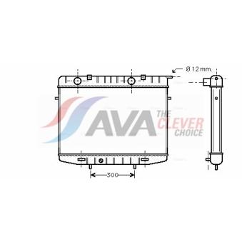 Radiateur, refroidissement du moteur AVA QUALITY COOLING OEM 91147724