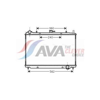 Radiateur, refroidissement du moteur AVA QUALITY COOLING [OL2456]