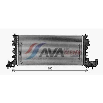Radiateur, refroidissement du moteur AVA QUALITY COOLING OEM 39109109