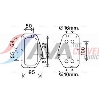 Boîtier, filtre à huile AVA QUALITY COOLING OEM 5650833