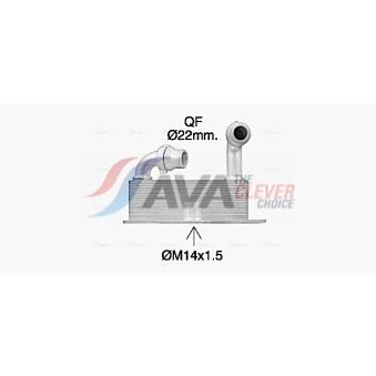 Radiateur d'huile AVA QUALITY COOLING OEM 650067