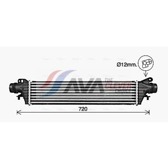 Intercooler, échangeur AVA QUALITY COOLING [OL4725]