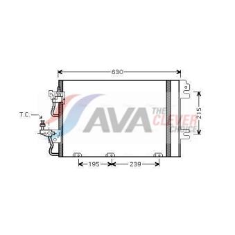 Condenseur, climatisation AVA QUALITY COOLING OL5366D