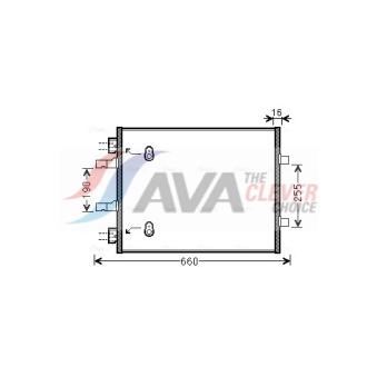 Condenseur, climatisation AVA QUALITY COOLING OEM 4419021