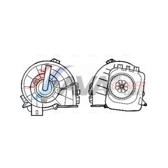 Moteur électrique, pulseur d'air habitacle AVA QUALITY COOLING OEM 90535114