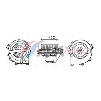 Moteur électrique, pulseur d'air habitacle AVA QUALITY COOLING [OL8614]
