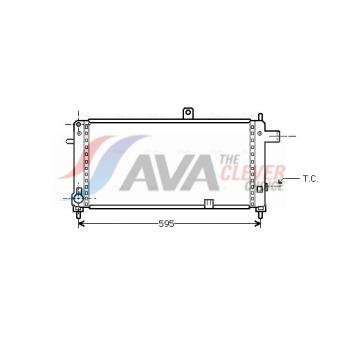 Radiateur, refroidissement du moteur AVA QUALITY COOLING OLA2054