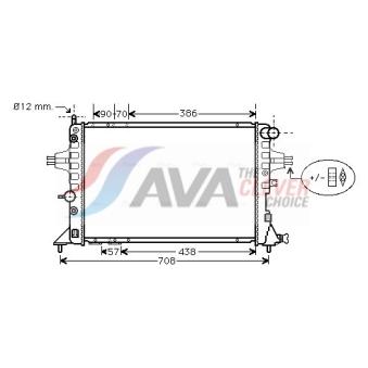 Radiateur, refroidissement du moteur AVA QUALITY COOLING OEM 9192578