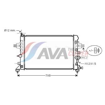 Radiateur, refroidissement du moteur AVA QUALITY COOLING OLA2363