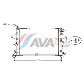 Radiateur, refroidissement du moteur AVA QUALITY COOLING OLA2381