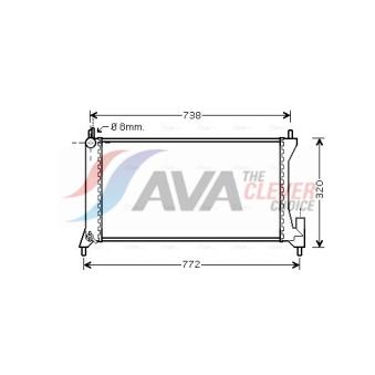 Radiateur, refroidissement du moteur AVA QUALITY COOLING OLA2386