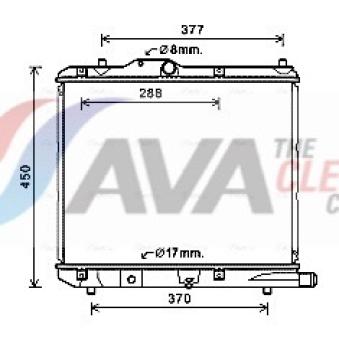 Radiateur, refroidissement du moteur AVA QUALITY COOLING OEM 93193538