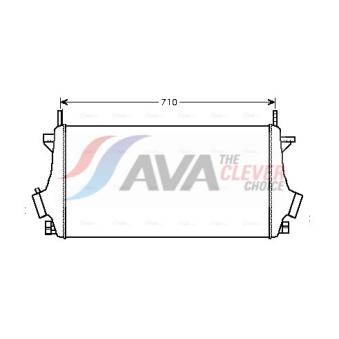 Intercooler, échangeur AVA QUALITY COOLING OLA4476