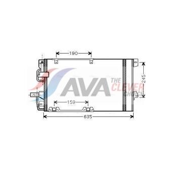 Condenseur, climatisation AVA QUALITY COOLING OEM 24431901 Condenseur, climatisation AVA QUALITY COOLING OEM 24431901