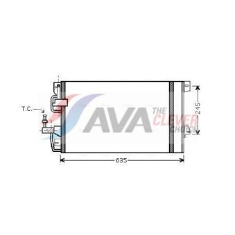 Condenseur, climatisation AVA QUALITY COOLING OEM 09130610 Condenseur, climatisation AVA QUALITY COOLING OEM 09130610