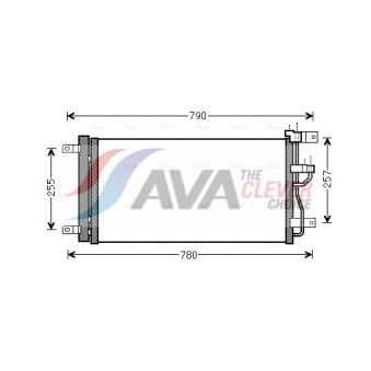 Condenseur, climatisation AVA QUALITY COOLING OLA5612D
