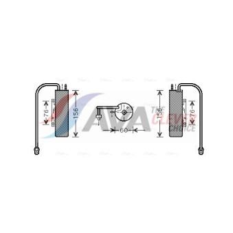 Filtre déshydratant, climatisation AVA QUALITY COOLING OLD458
