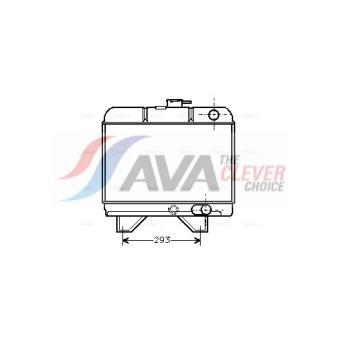 Radiateur, refroidissement du moteur AVA QUALITY COOLING PE2018