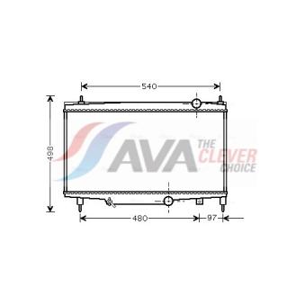 Radiateur, refroidissement du moteur AVA QUALITY COOLING OEM 1331LK