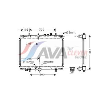 Radiateur, refroidissement du moteur AVA QUALITY COOLING OEM 133064