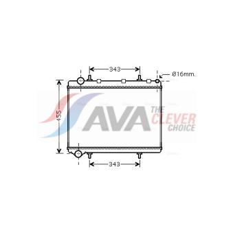 Radiateur, refroidissement du moteur AVA QUALITY COOLING OEM 133338