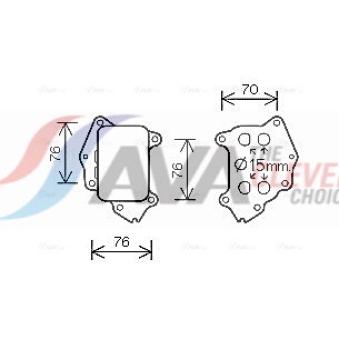 Radiateur d'huile AVA QUALITY COOLING OEM 1145954
