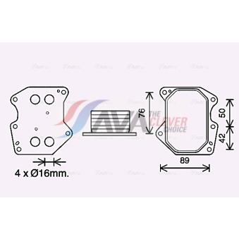 Radiateur d'huile AVA QUALITY COOLING OEM 1103Q1