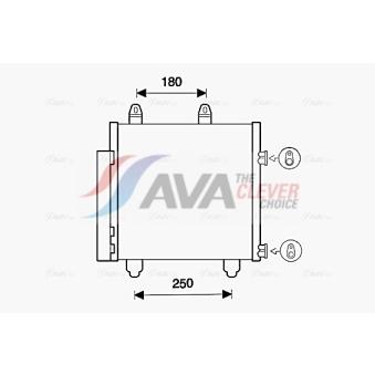 Condenseur, climatisation AVA QUALITY COOLING PE5398D