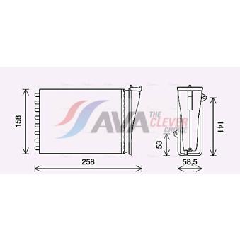 Système de chauffage AVA QUALITY COOLING OEM 1608182480