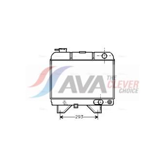 Radiateur, refroidissement du moteur AVA QUALITY COOLING PEA2021